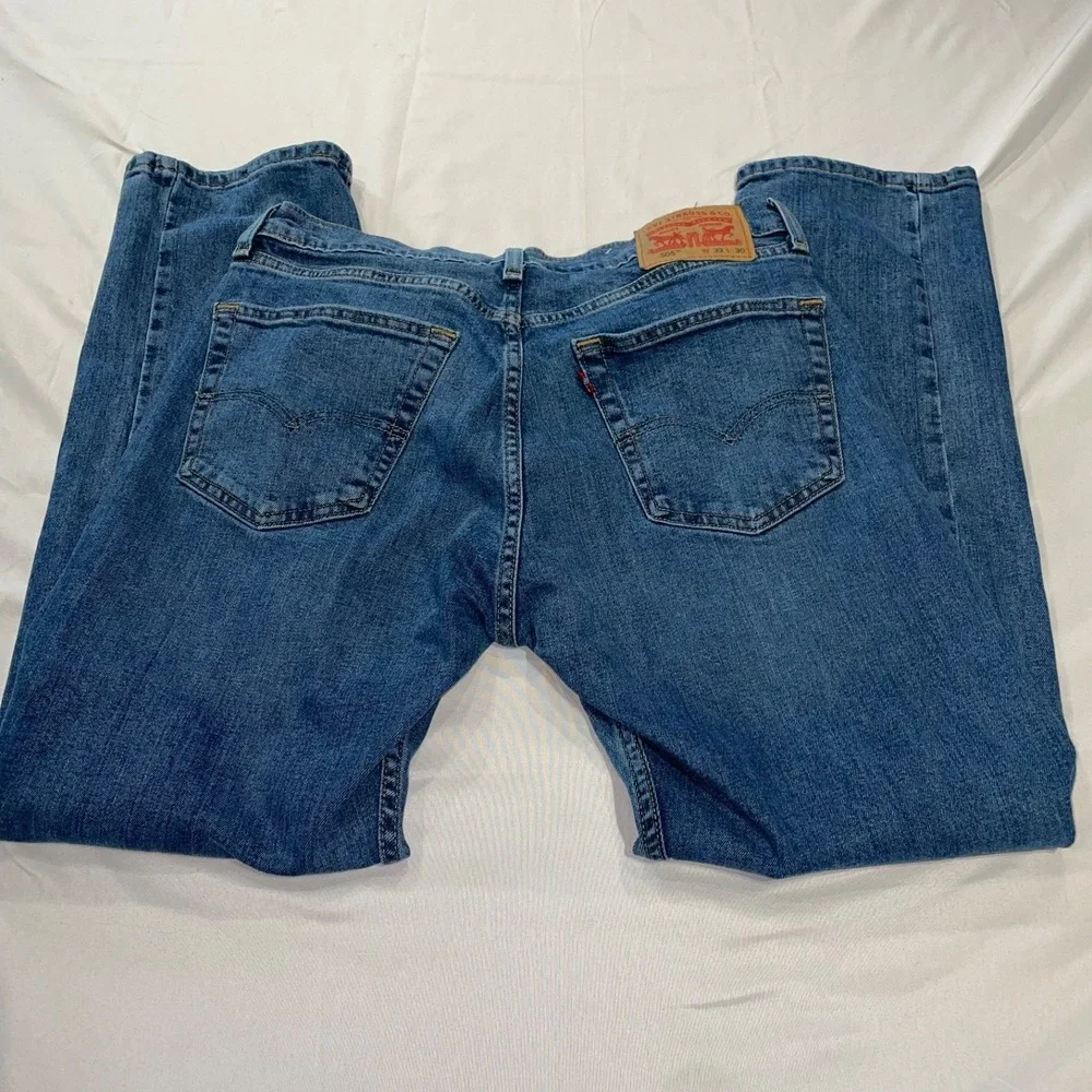 Levis 505 Regular Fit Jeans Mens 32x30‎ Blue Straight Leg Denim 00505-2538